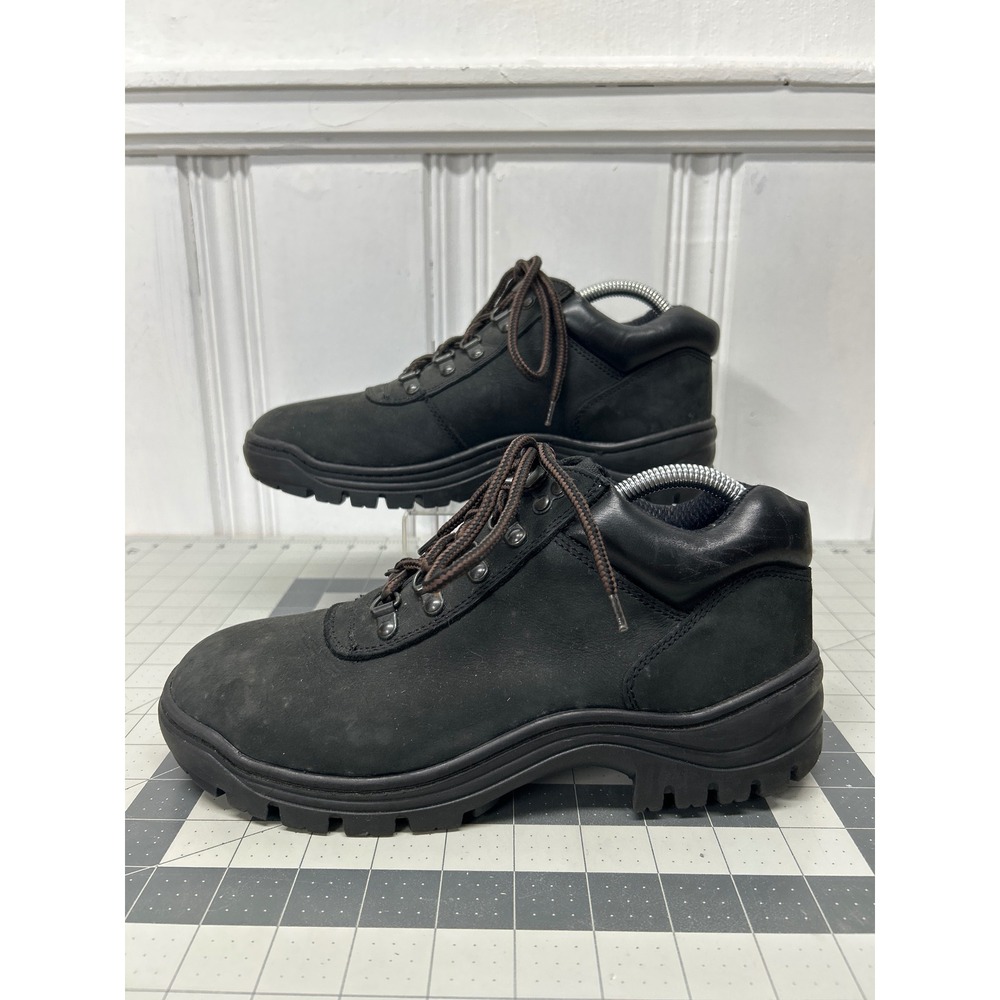 St. Johns Bay Chukka Utility Boots Mens 9 Black Leather Low Top Gorpcore Casual